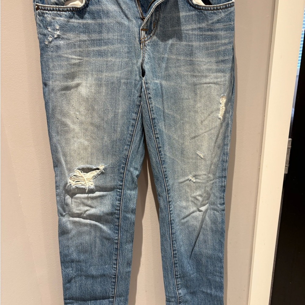 Distressed JBrand Aidan Boyfriend Jeans